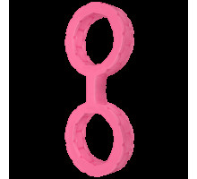 Наручники з силікону Doc Johnson The Cuffs Large - Pink, добре тягнуться, для рук і для ніг