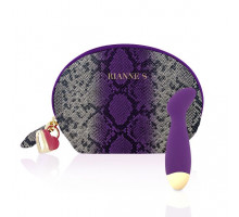 Вібратор для точки G Rianne S: Boa Mini Purple, 10 режимів роботи, медичний силікон, косметичка-чохол