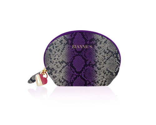 Вібратор для точки G Rianne S: Boa Mini Purple, 10 режимів роботи, медичний силікон, косметичка-чохол