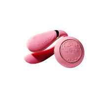 Смарт-вібратор для пар Zalo Fanfan set Rouge Pink, пульт ДК