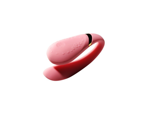 Смарт-вібратор для пар Zalo Fanfan set Rouge Pink, пульт ДК