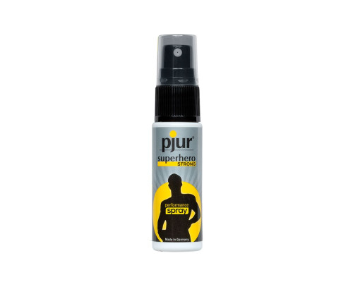 Пролонгувальний спрей pjur Superhero Strong Spray 20 ml, з екстрактом імбиру, всмоктується в шкіру
