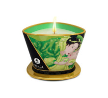 Масажна свічка Shunga Massage Candle – Exotic Green Tea (170 мл) з афродизіаками