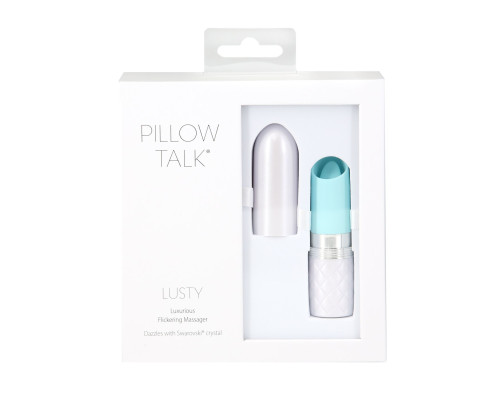 Вібратор Pillow Talk Lusty Luxurious Flickering Massager - Teal
