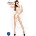 Бодистокинг Passion BS019 white, комбинезон, имитация чулок и пояса