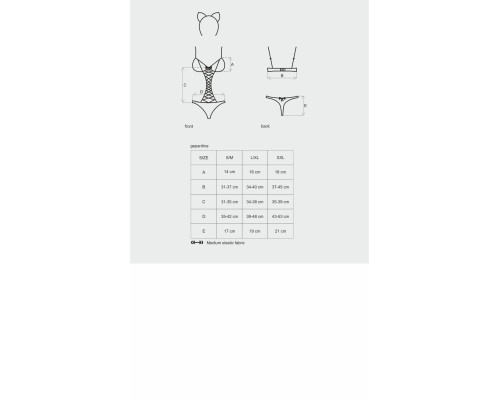 Obsessive Gepardina 3 pcs costume L/XL