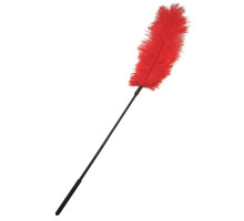 Перо страуса Sportsheets Ostrich Tickler Красное, для изысканных ласк
