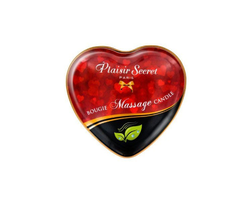 Распродажа!!! Массажная свеча сердечко Plaisirs Secrets Natural (35 мл) (срок годности 04.2024)