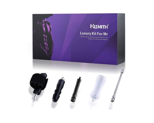 Набір адаптерів для нього для секс-машин Hismith KlicLok System Set for Him, мастурбатор в комплекті