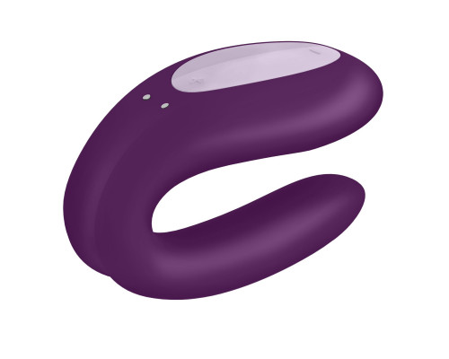 Смарт-вібратор для пар Satisfyer Double Joy Violet із широким кліторальним стимулятором