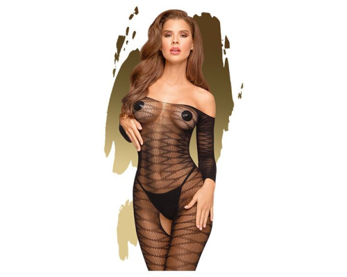 Бодистокинг с длинными рукавами Penthouse - Dreamy Diva Black S/L