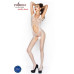 Розпродаж!!! Бодистокинг Passion BS044 white, комбинезон с открытым животиком