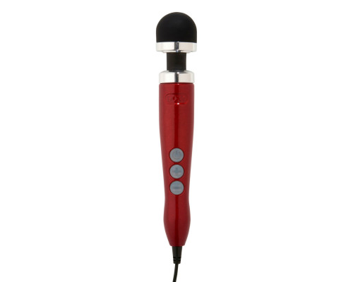 Вібромасажер DOXY Die Cast 3 Candy Red, дуже потужний, живлення 220В, металевий корпус