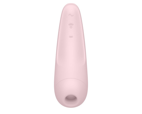 Вакуумний кліторальний стимулятор Satisfyer Curvy 2+ Pink з керуванням через інтернет