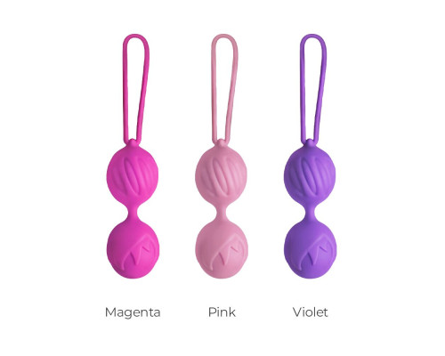 Вагінальні кульки Adrien Lastic Geisha Lastic Balls Mini Pink (S), діаметр 3,4 см, вага 85 гр
