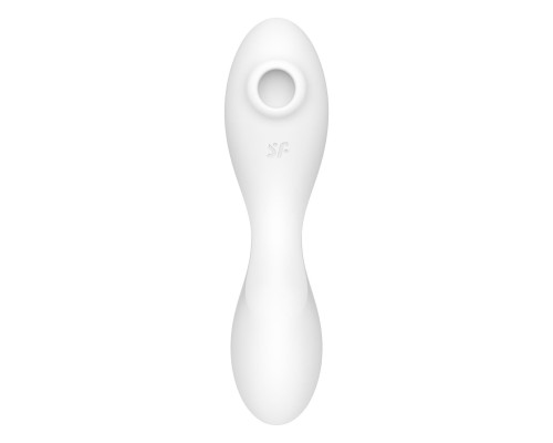 Satisfyer Curvy Trinity 5+ White – вакуумний смарт-вібратор білий