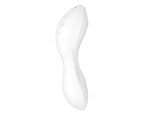 Satisfyer Curvy Trinity 5+ White – вакуумний смарт-вібратор білий