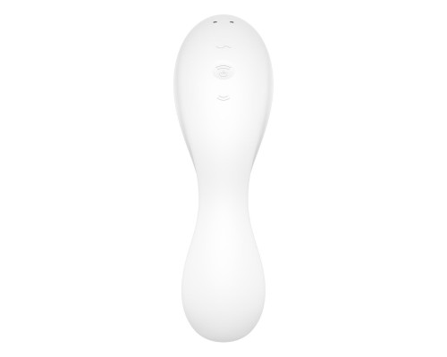 Satisfyer Curvy Trinity 5+ White – вакуумний смарт-вібратор білий