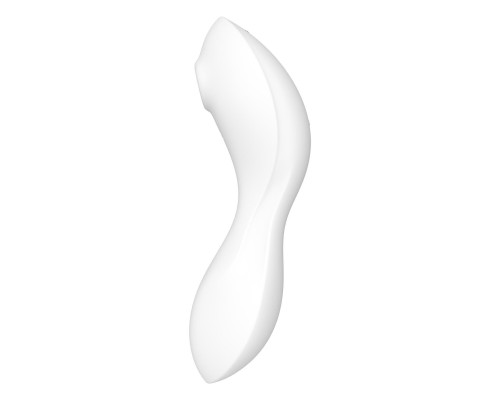 Satisfyer Curvy Trinity 5+ White – вакуумний смарт-вібратор білий