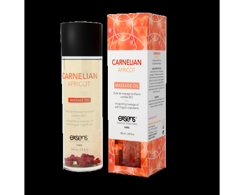 Розпродаж!!! Масажна олія EXSENS Carnelian Apricot (бадьорить з сердоліком) 100мл (термін 08.2023)