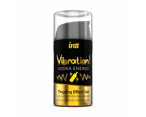 Рідкий вібратор Intt Vibration Vodka (15 мл), густий гель, дуже смачний, діє до 30 хвилин