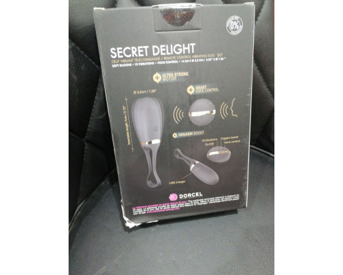 Віброяйце Dorcel Secret Delight Gold з пультом ДК, з турборежимом та голосовим управлінням (м'ята упаковка)