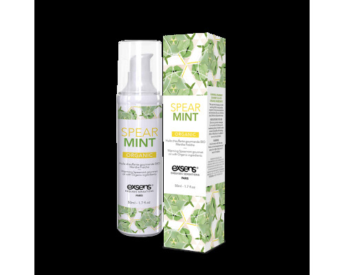 Распродажа!!! Массажное масло EXSENS Organic Spear Mint 50мл разогревающее (срок годности 04.2024)