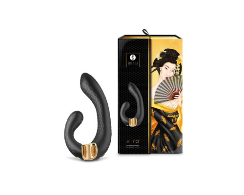 Вібратор кролик гнучкий Shunga - Miyo Intimate Massager Black