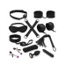 Набір БДСМ Liebe Seele Black Lace and Neoprene 11 аксесуарів Bondage Kit