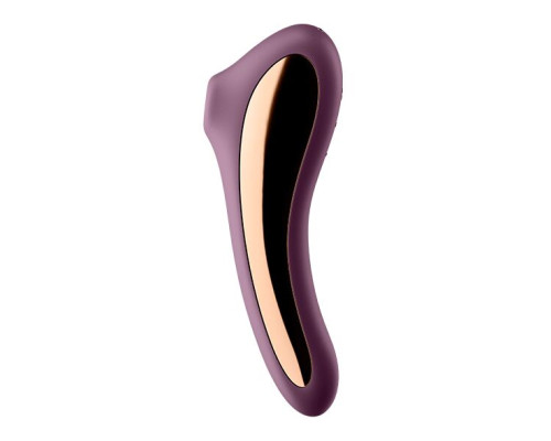 Вакуумний стимулятор з вібрацією Satisfyer Dual Kiss Wine Red