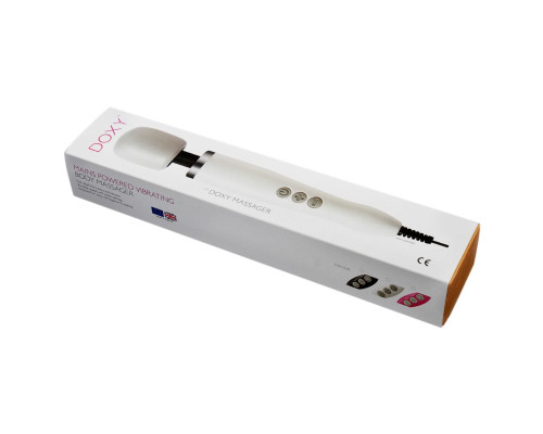 Вібромасажер DOXY Original Purple, дуже потужний, живлення 220В, пульсуючі вібрації