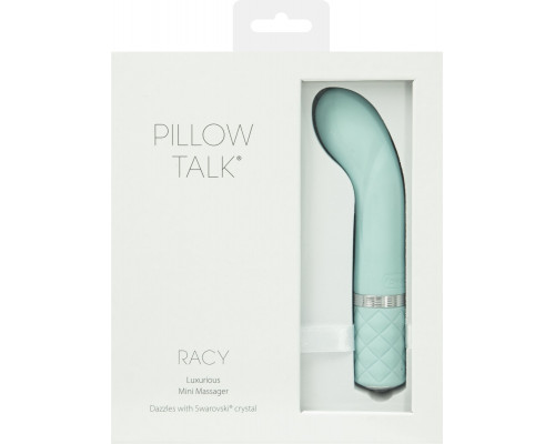 Розкішний вібратор Pillow Talk - Racy Teal з кристалом Сваровські для точки G, подарункова упаковка