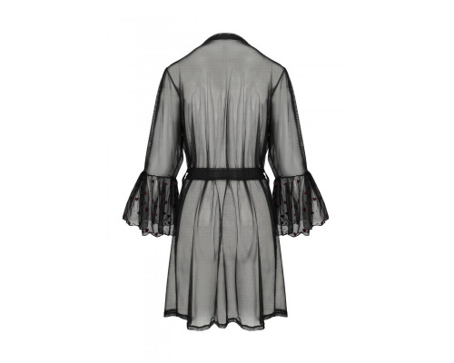 Повітряний пеньюар LOVELIA PEIGNOIR black S/M - Passion