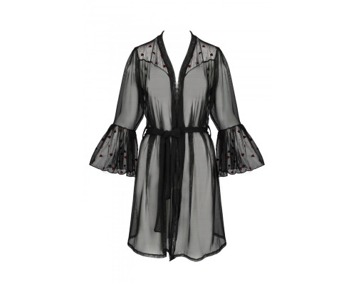 Повітряний пеньюар LOVELIA PEIGNOIR black S/M - Passion