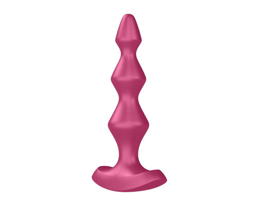 Анальный стимулятор-бусины с двумя моторами Satisfyer Lolli-Plug 1 Berry