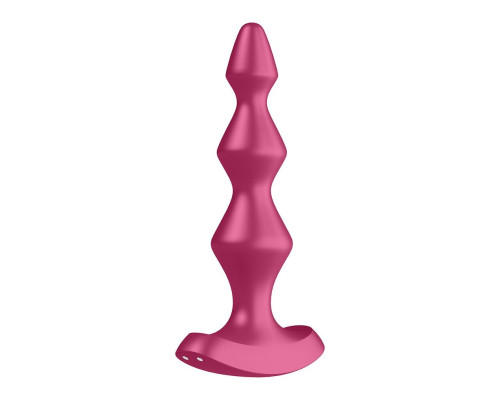 Анальный стимулятор-бусины с двумя моторами Satisfyer Lolli-Plug 1 Berry