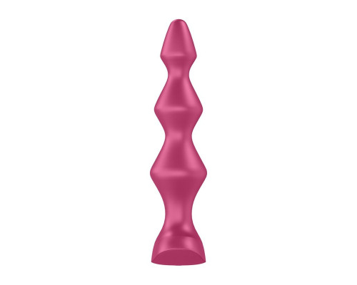 Анальный стимулятор-бусины с двумя моторами Satisfyer Lolli-Plug 1 Berry