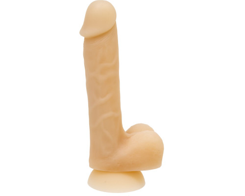 Фалоімітатор з пам'яттю форми, на присосці ADDICTION - DAVID 8″ Silicone Dong, віброкуля в подарунок