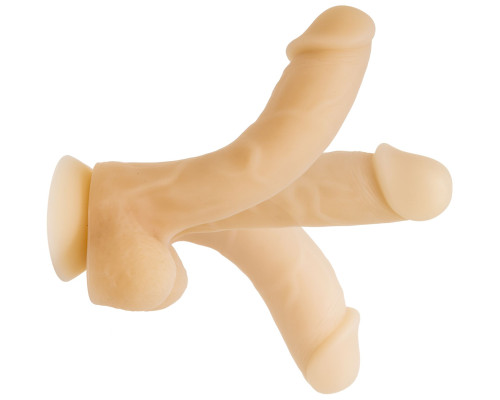 Фалоімітатор з пам'яттю форми, на присосці ADDICTION - DAVID 8″ Silicone Dong, віброкуля в подарунок