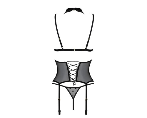 DOMINICA CORSET black L/XL - Passion