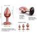 Металева анальна пробка із прикрасою у вигляді кристалу Dorcel - Diamond Plug S