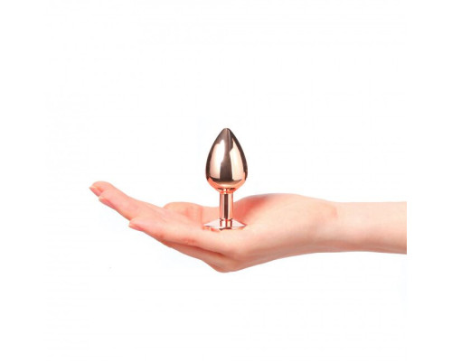 Металева анальна пробка із прикрасою у вигляді кристалу Dorcel - Diamond Plug S