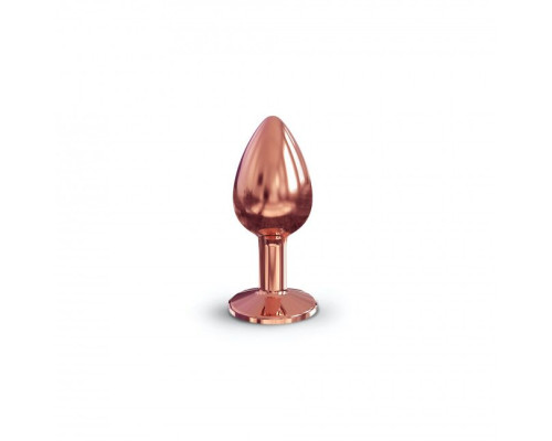 Металева анальна пробка із прикрасою у вигляді кристалу Dorcel - Diamond Plug S