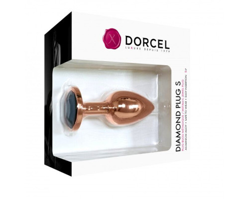 Металева анальна пробка із прикрасою у вигляді кристалу Dorcel - Diamond Plug S