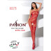 Ажурный бодистокинг с интимными вырезами Passion BS076 red