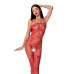 Ажурный бодистокинг с интимными вырезами Passion BS076 red