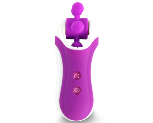 Стимулятор з імітацією оральних ласк FeelzToys - Clitella Oral Clitoral Stimulator Purple