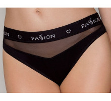 Трусики з прозорою вставкою Passion PS006 PANTIES black, size L