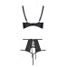 Комплект з екошкіри: бюстгальтер та трусики з перфорацією Tamaris Set black L/XL — Passion