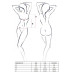 Комплект білизни IMAGINE SET OpenBra black XXL/XXXL - Passion: ліф - міні-сорочка, трусики з оборкам